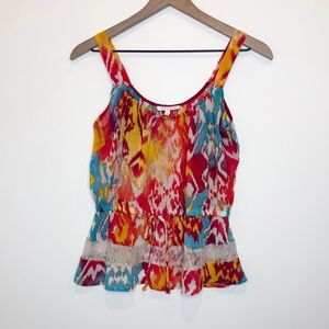 Margo & Sebastian Multicolor Print Tank Top Size XS